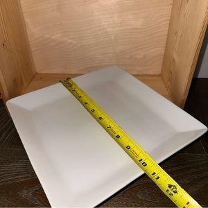Pottery Barn discontinued Great White Square Dinner Plate
